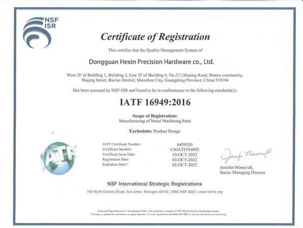 Certificates