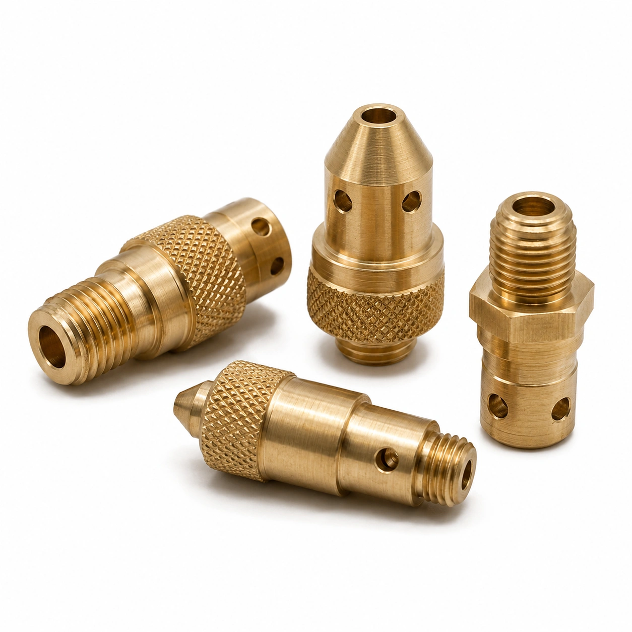 Turning Machined Brass Part